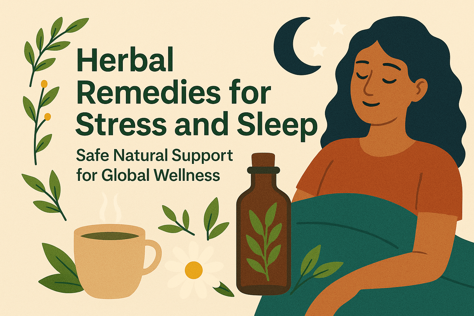 Herbal Remedies for Stress and Sleep: Safe Natural Support for Global Wellness