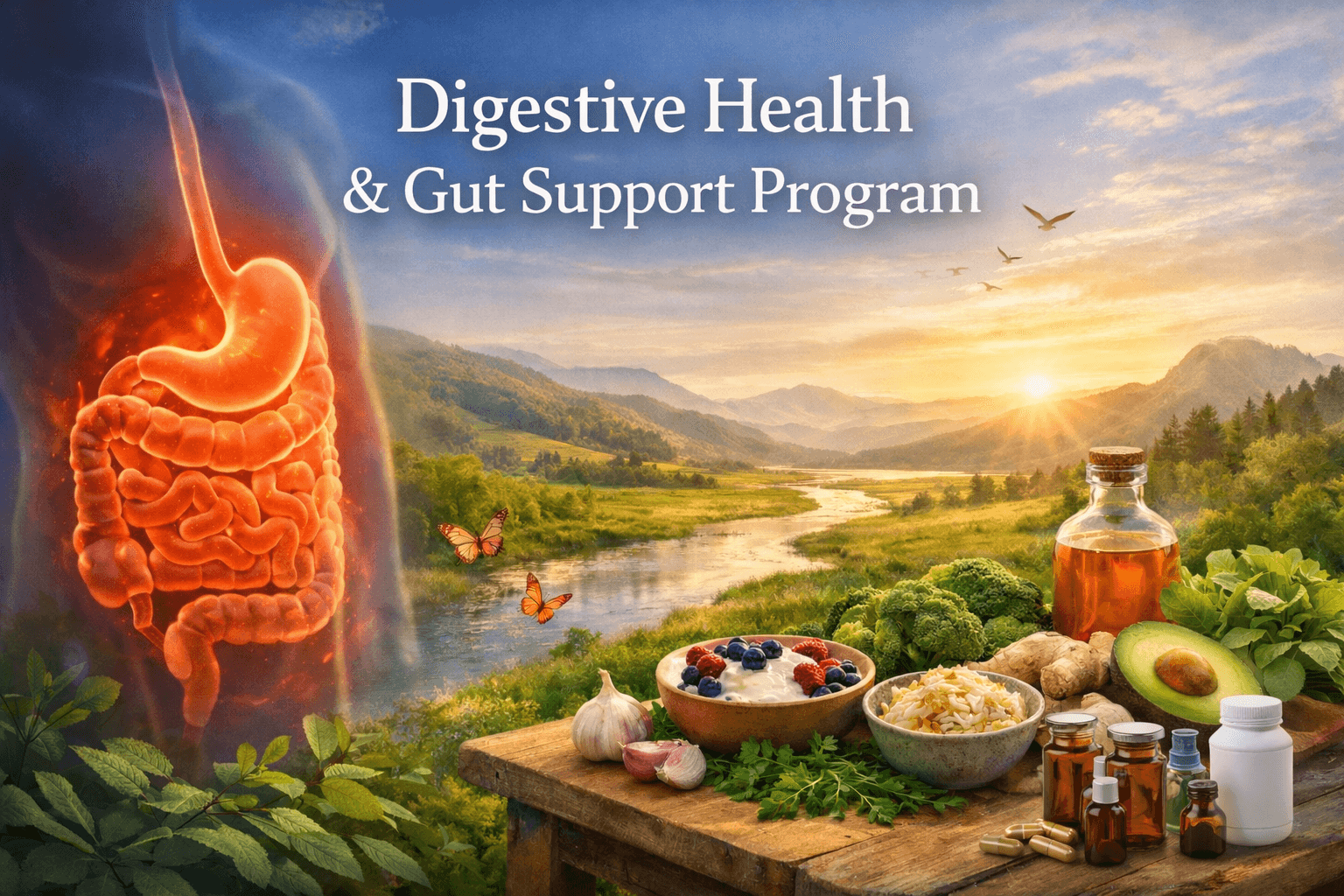 Digestive Health & Gut Support Program by Global Herbal Remedies Ltd